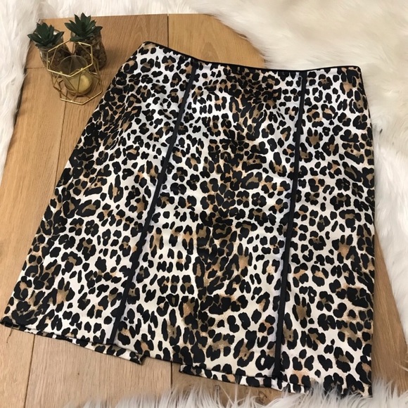 White House Black Market Dresses & Skirts - White House Black Market Animal Print Pencil Skirt